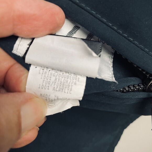 Vtg Nils Reversible Vest Women 8 Green Black Faux Fur Ski Equestrian Pockets USA - Picture 12 of 12